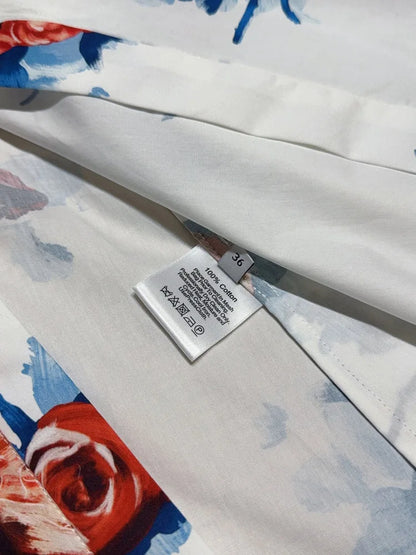 Classic Rose Print Dress