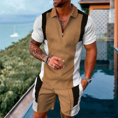 3D Print Polo Zip Tracksuit Set