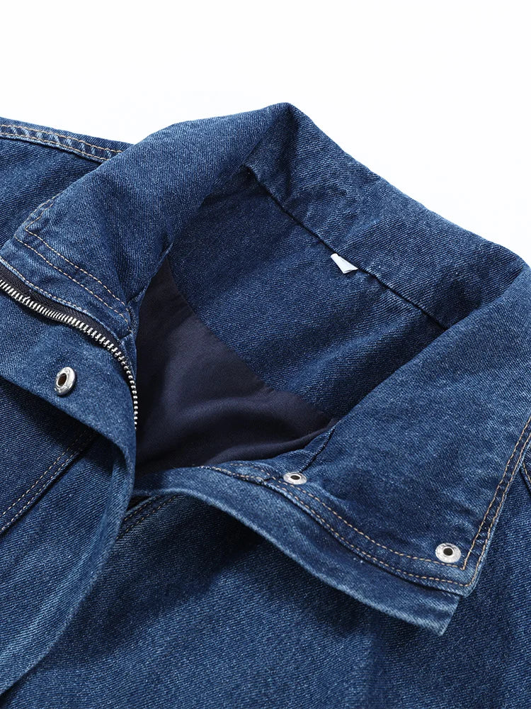 Stand Collar Single-Button Jacket