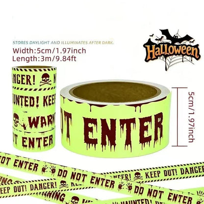 Glow-in-the-Dark Warning Tape
