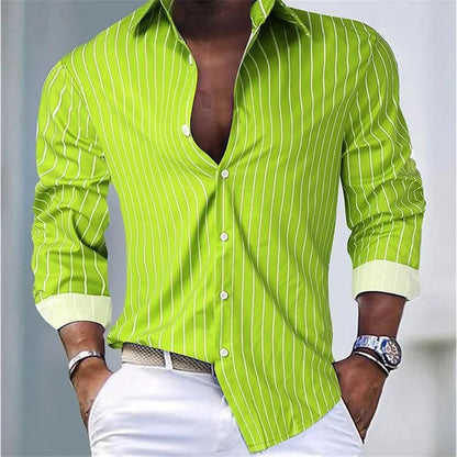 Striped Office Dress Shirt