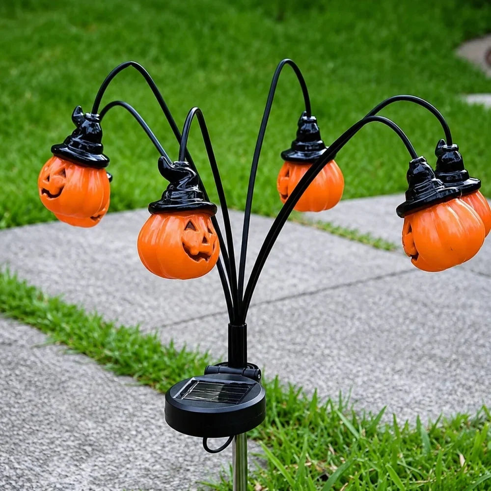 Solar Pumpkin Garden Lights
