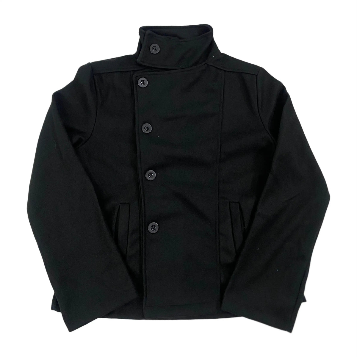 High-Neck Woolen Coat