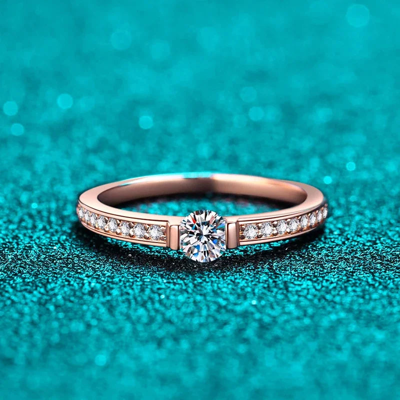 Moissanite Silver Ring