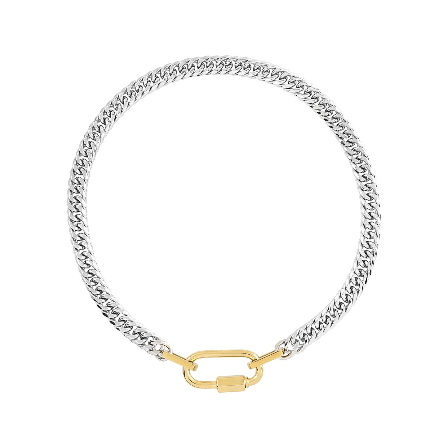 Two-Tone Cuban Necklace