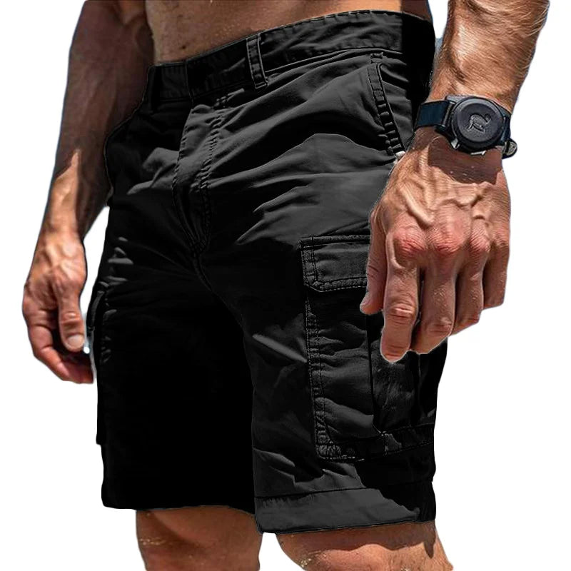 Wear-Resistant Multi-Pocket Cargo Shorts