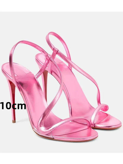 Serpentine Stiletto Sandals