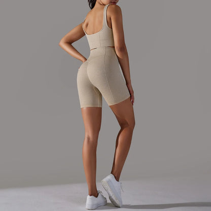 Seamless Crop Top Tracksuit