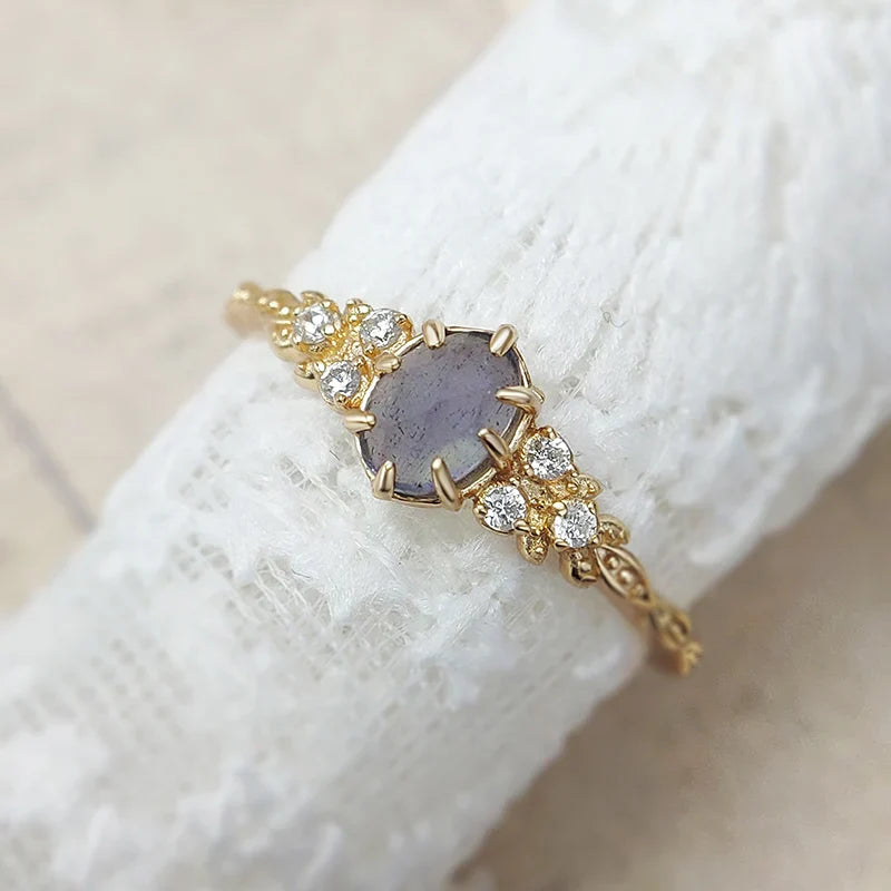 Labradorite Silver Ring