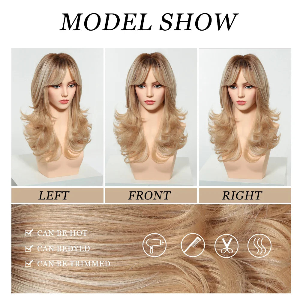 Ombre Wavy Blonde Wig