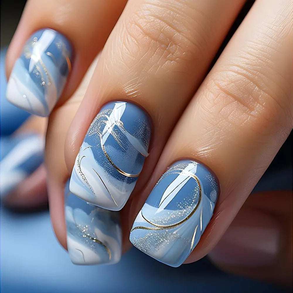 Green Leopard Press On Nails