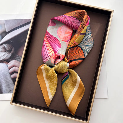 Fashion Print Silk Neckerchief