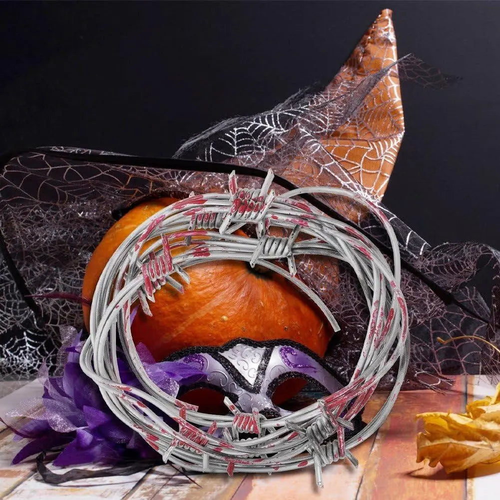 Fake Barbed Wire Fence Prop