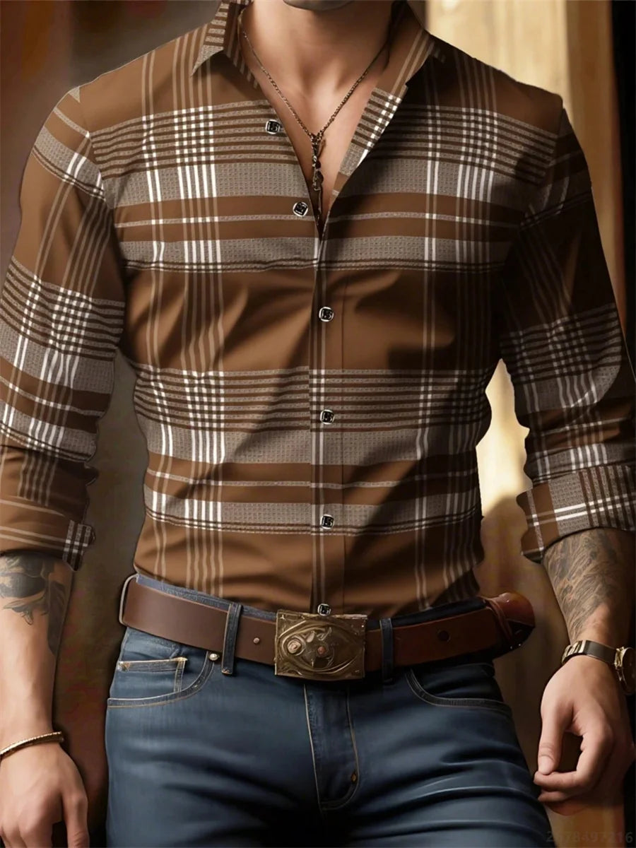 Printed Long Sleeve Shirt