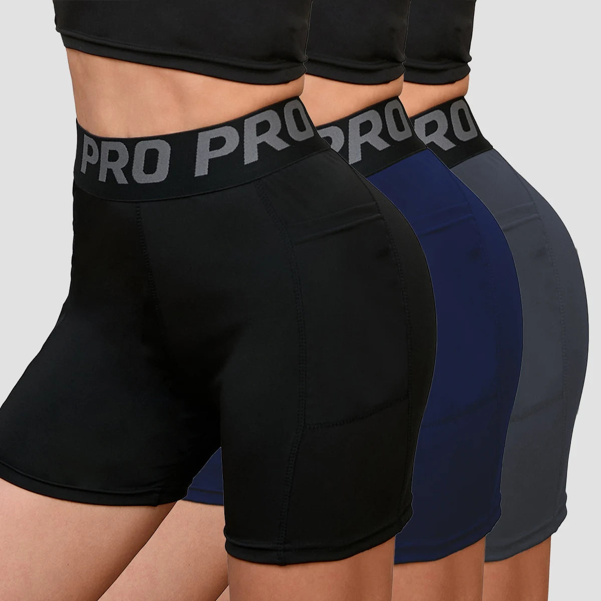 Letter Waistband Sports Shorts