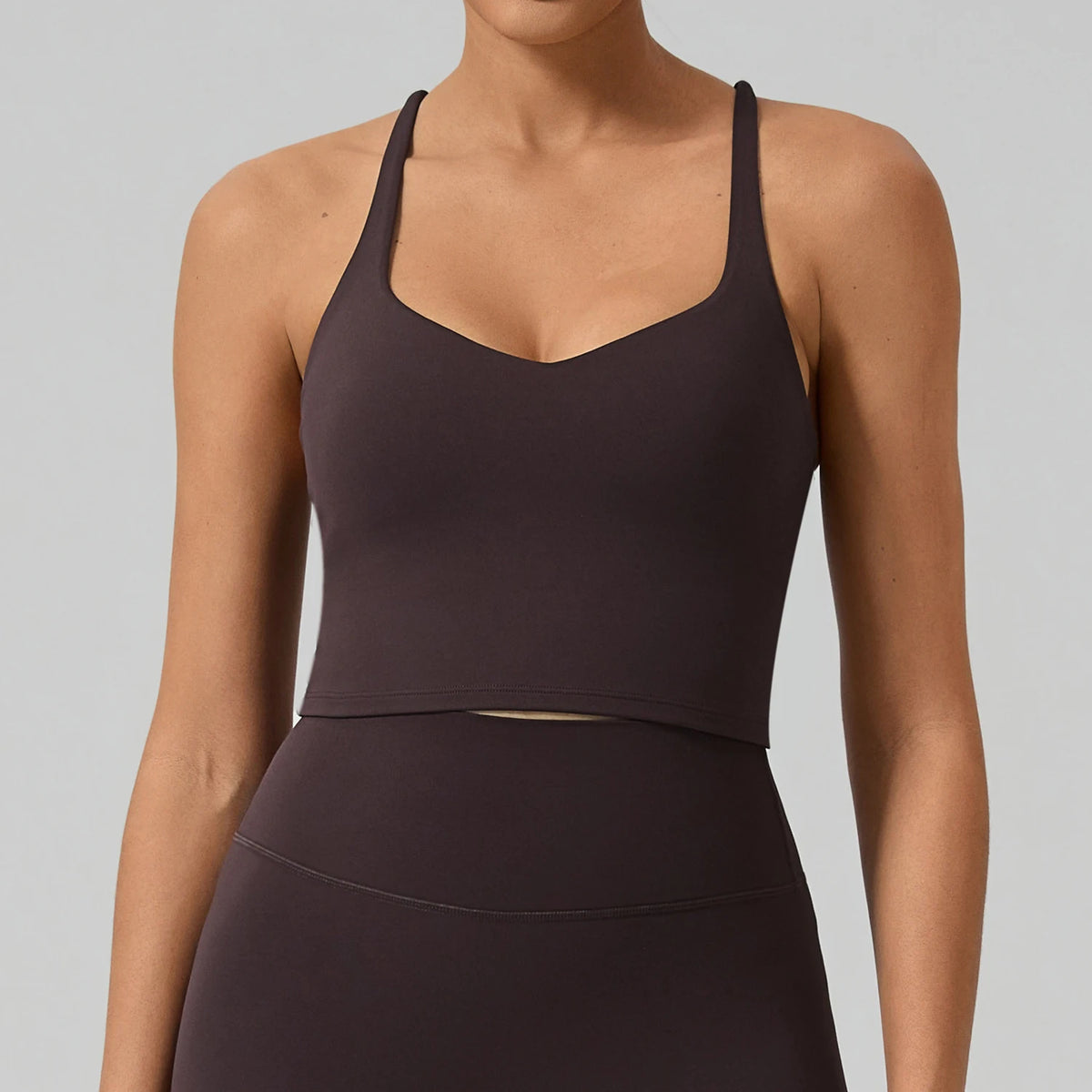 Hearuisavy Padded Cross-Back Camisole