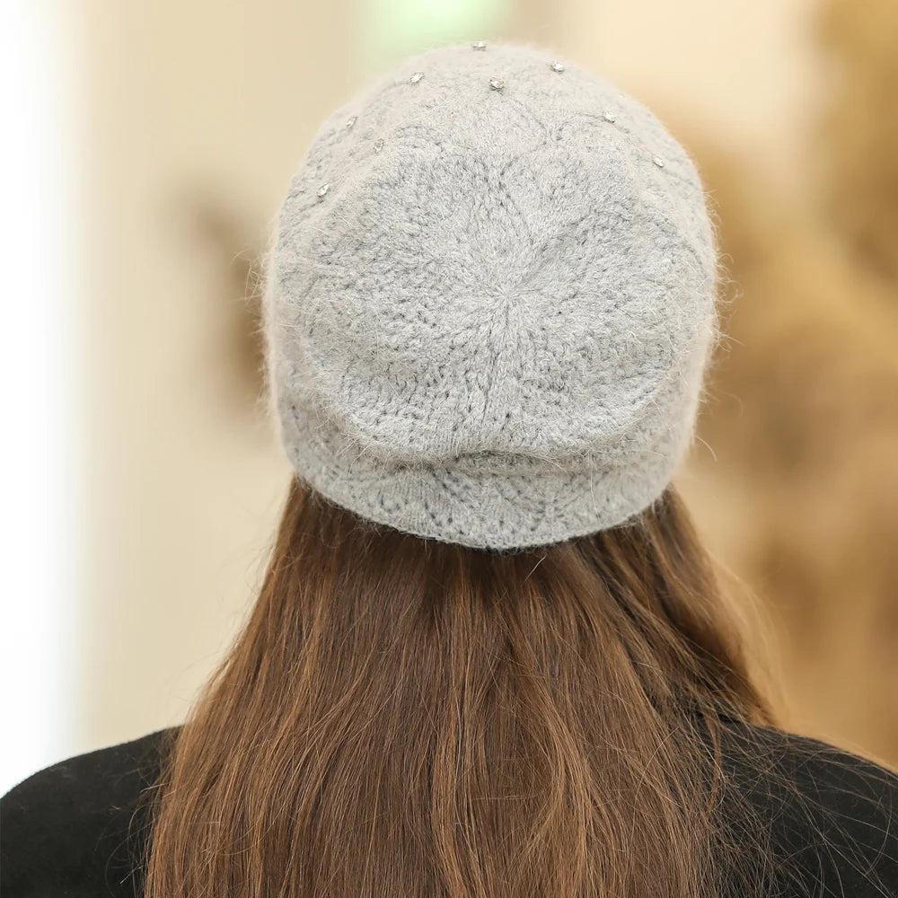 Rabbit Fur Blend Beanie