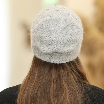 Rabbit Fur Blend Beanie