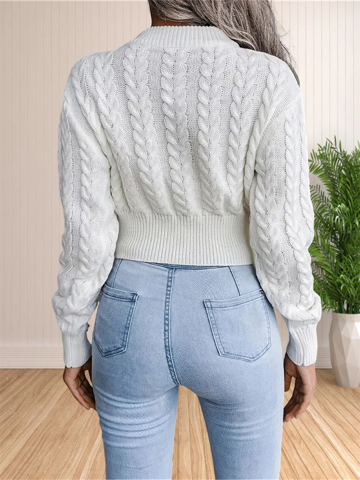 Raglan Sleeve Knit Sweater
