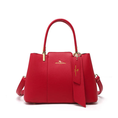 Printed Leather Shoulder Bag