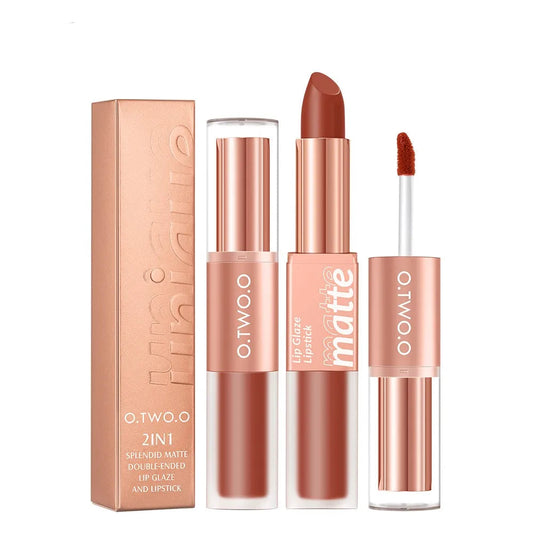 2in1 Matte Gloss Waterproof Lipstick