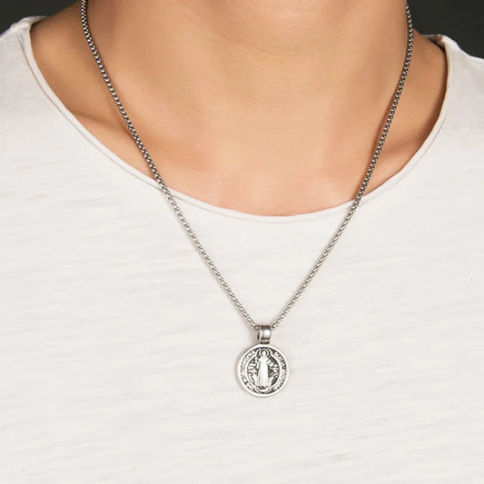 Saint Benedict Pendant Necklace