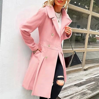 Lined Woolen Trench Coat