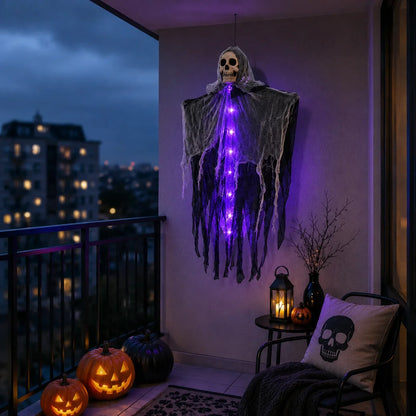 Hanging Ghost Skeleton Ornament