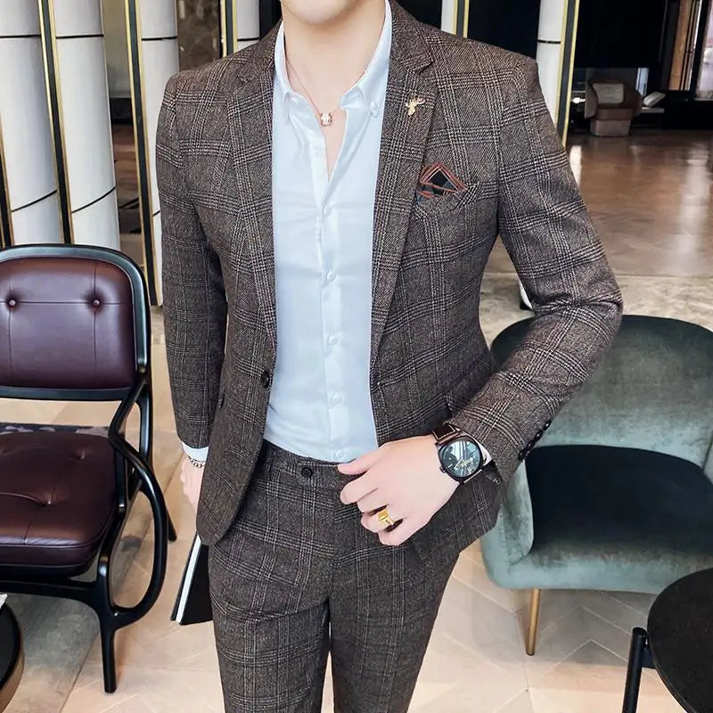 Boutique Slim-Fit Business Suit Set