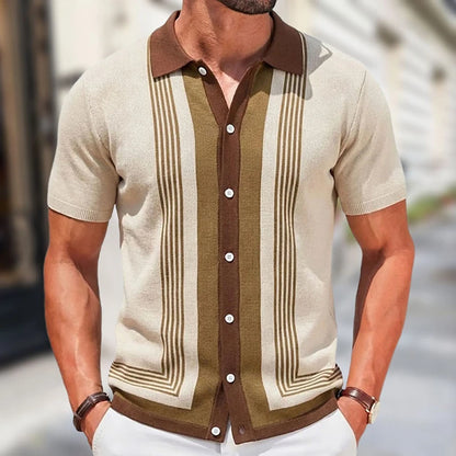 Casual Knit Polo Shirt