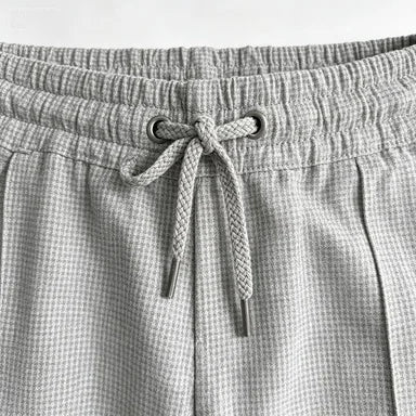 Knitted Drawstring Slim Casual Trousers
