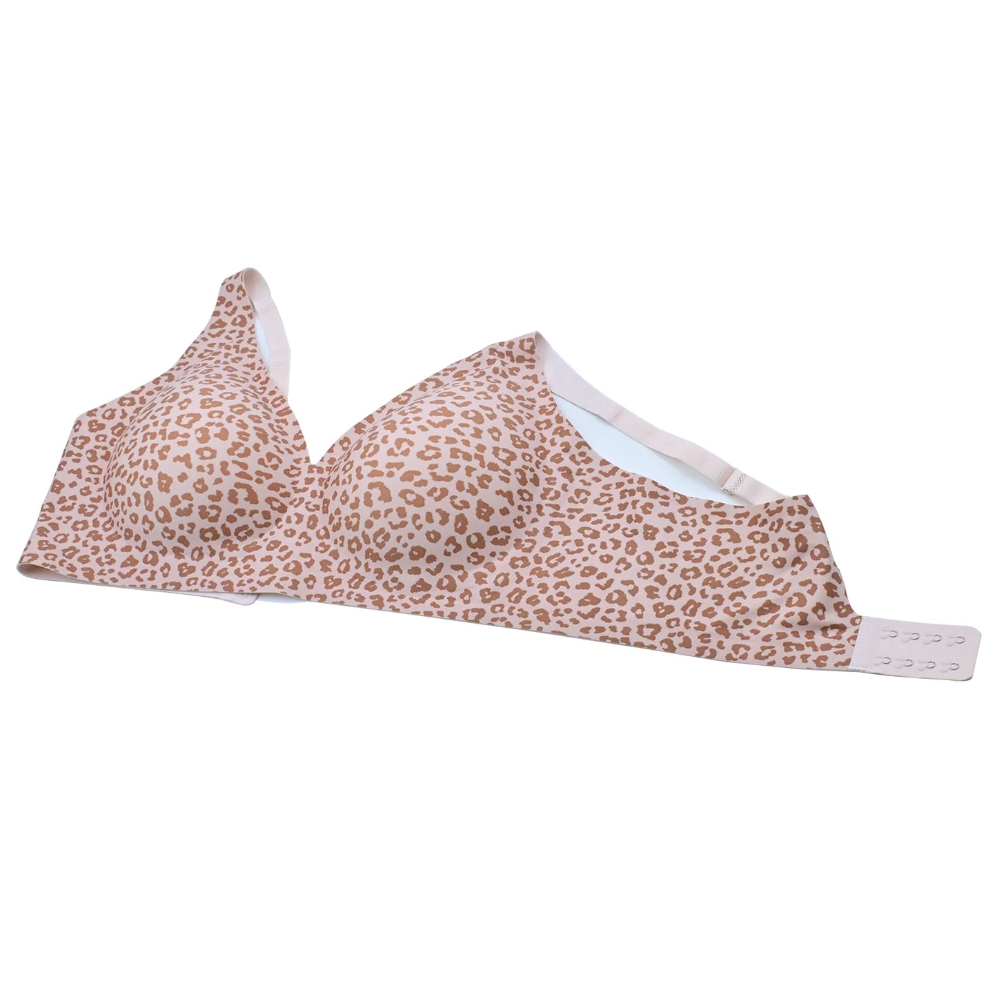 Wire-Free Leopard Print Bra