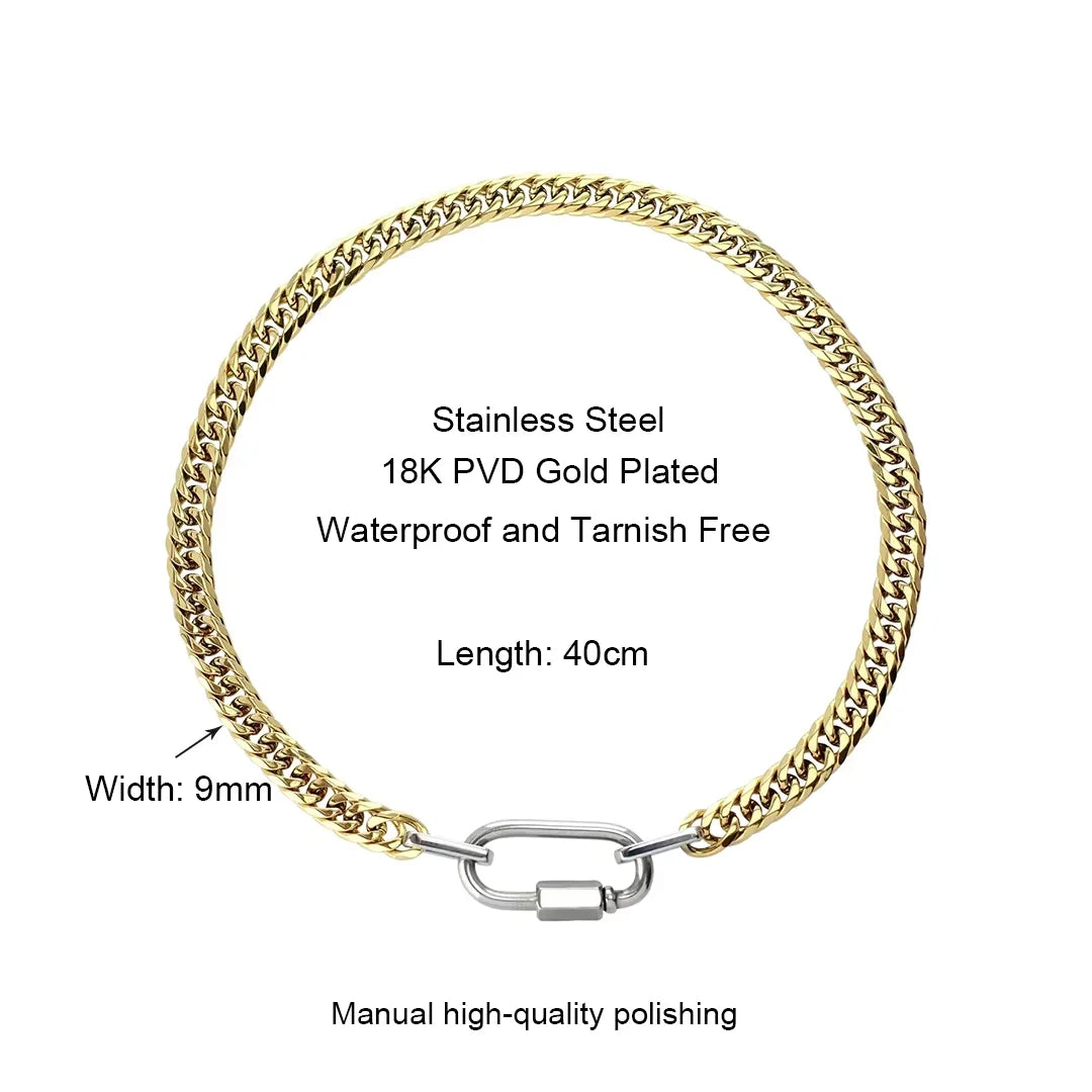 Two-Tone Cuban Necklace