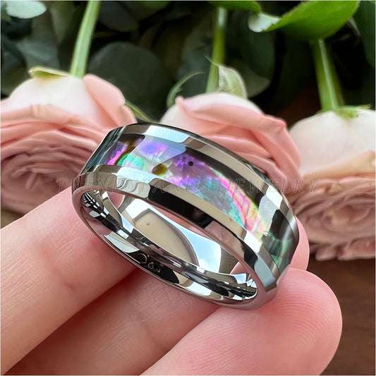 Tungsten Channel Wedding Band