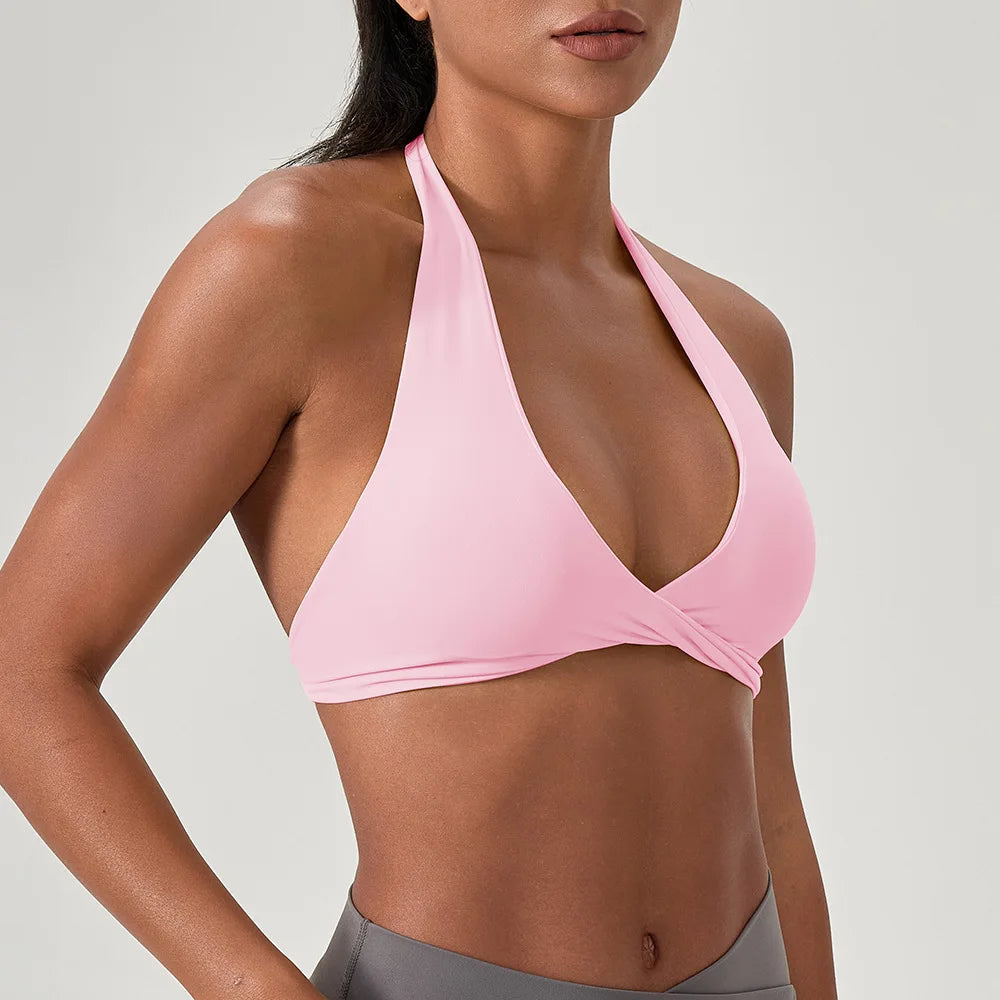 Halter Back Wire-Free Bra