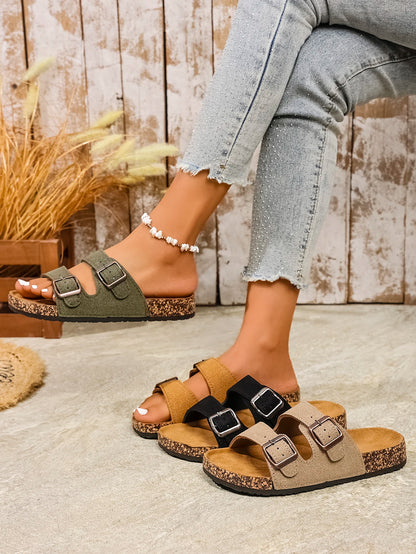 Women Buckle EVA Mules