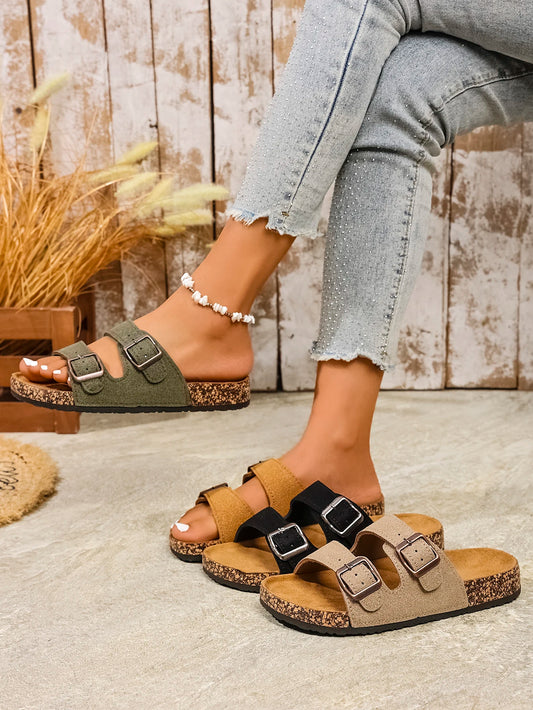 Women Buckle EVA Mules
