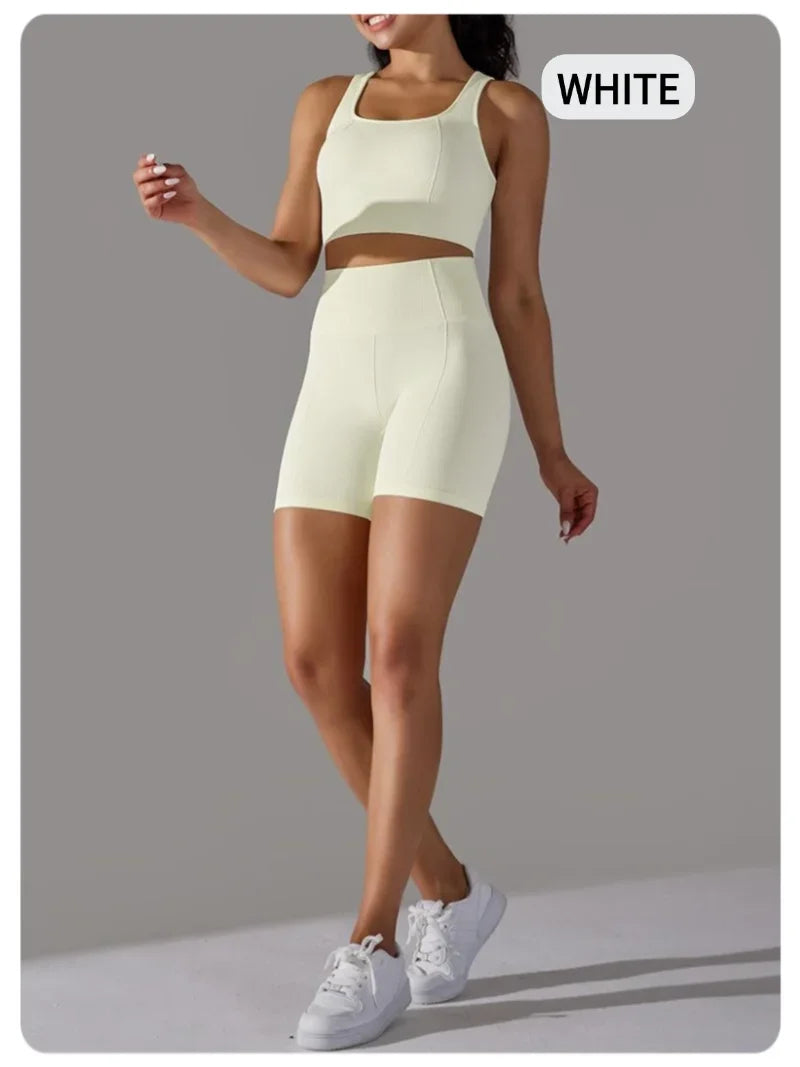 Seamless Crop Top Tracksuit