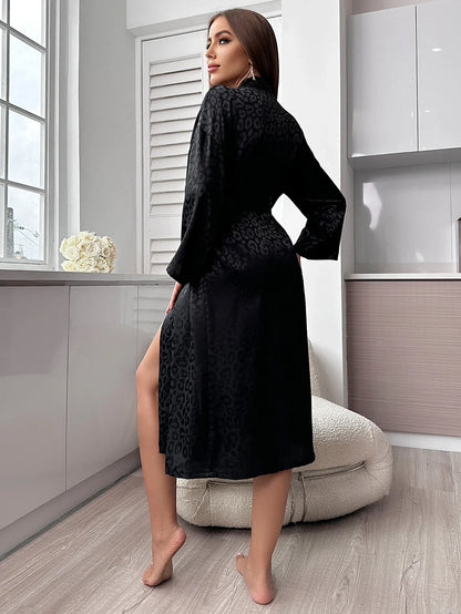 Leopard Print Night Robe
