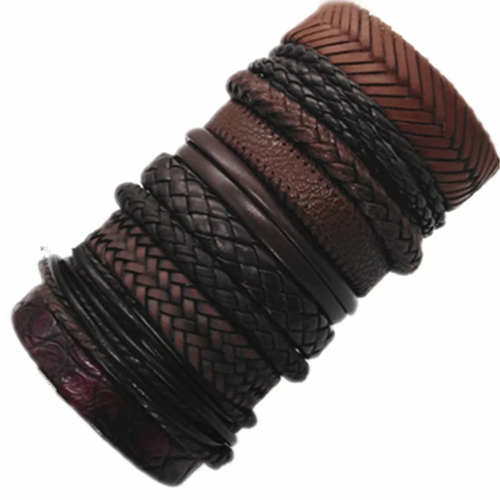 Leather Wrap Rope Bracelet
