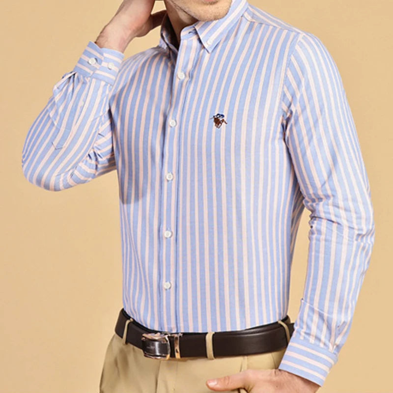 Oxford Striped Business Shirt