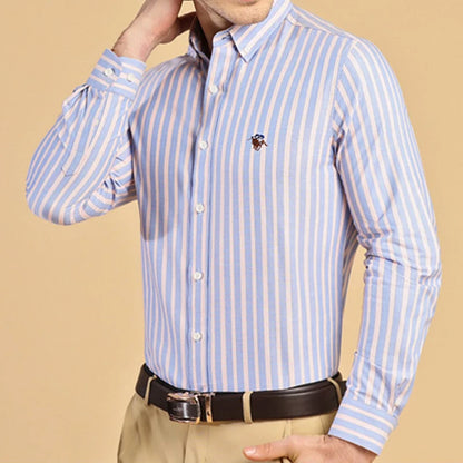 Oxford Striped Business Shirt