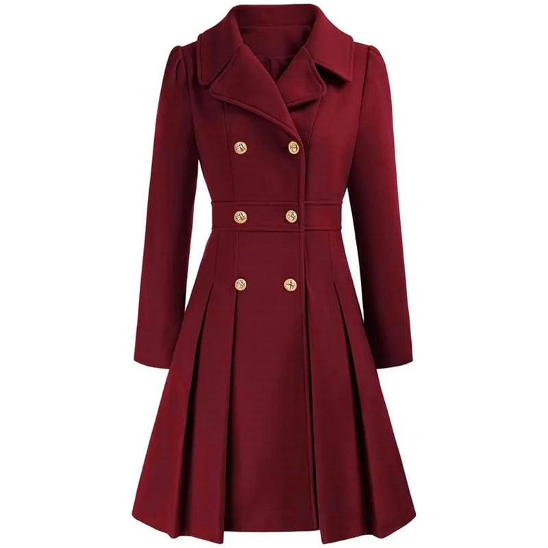 Lined Woolen Trench Coat