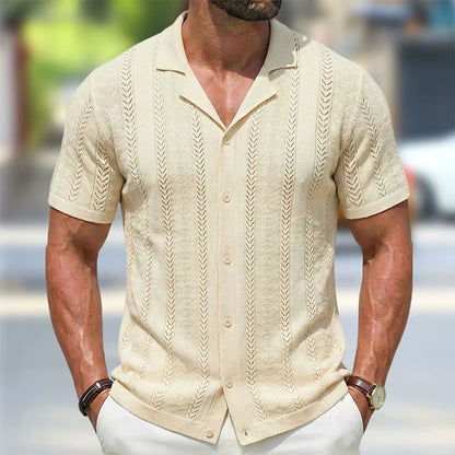 Casual Knit Polo Shirt