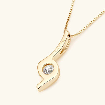 Moissanite Twist Necklace