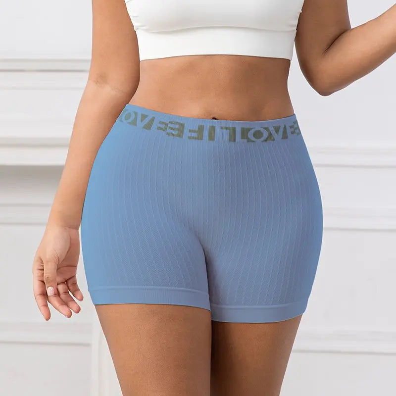 Ribbed Seamless Yoga Shorts