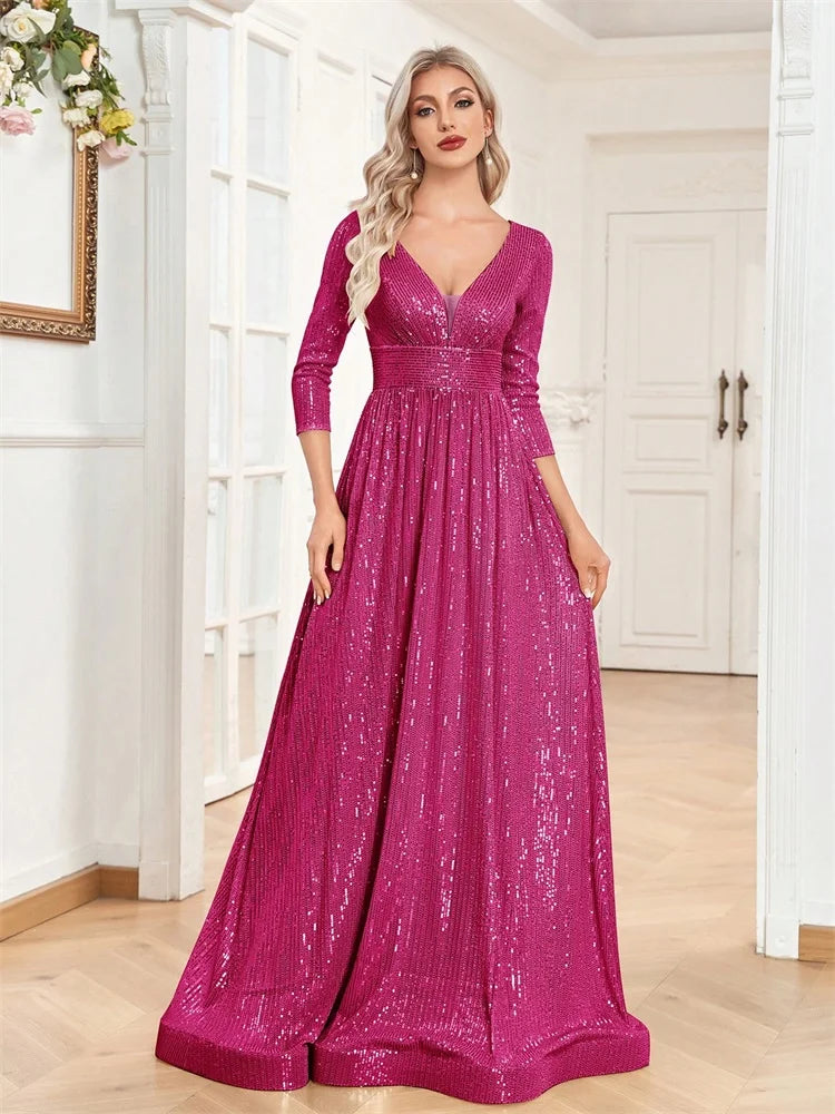 Sequin Evening Gown