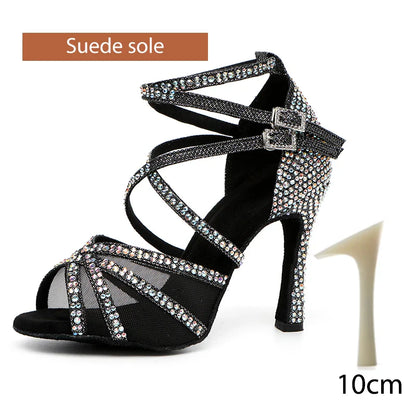 Rhinestone Latin Dance Shoes