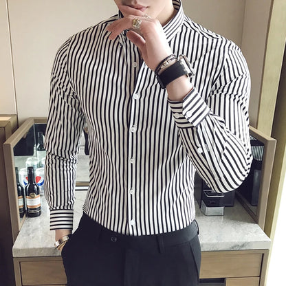 Striped Wedding Dress Shirt