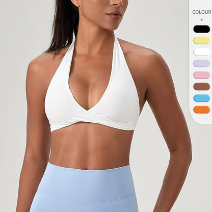 Halter Back Wire-Free Bra